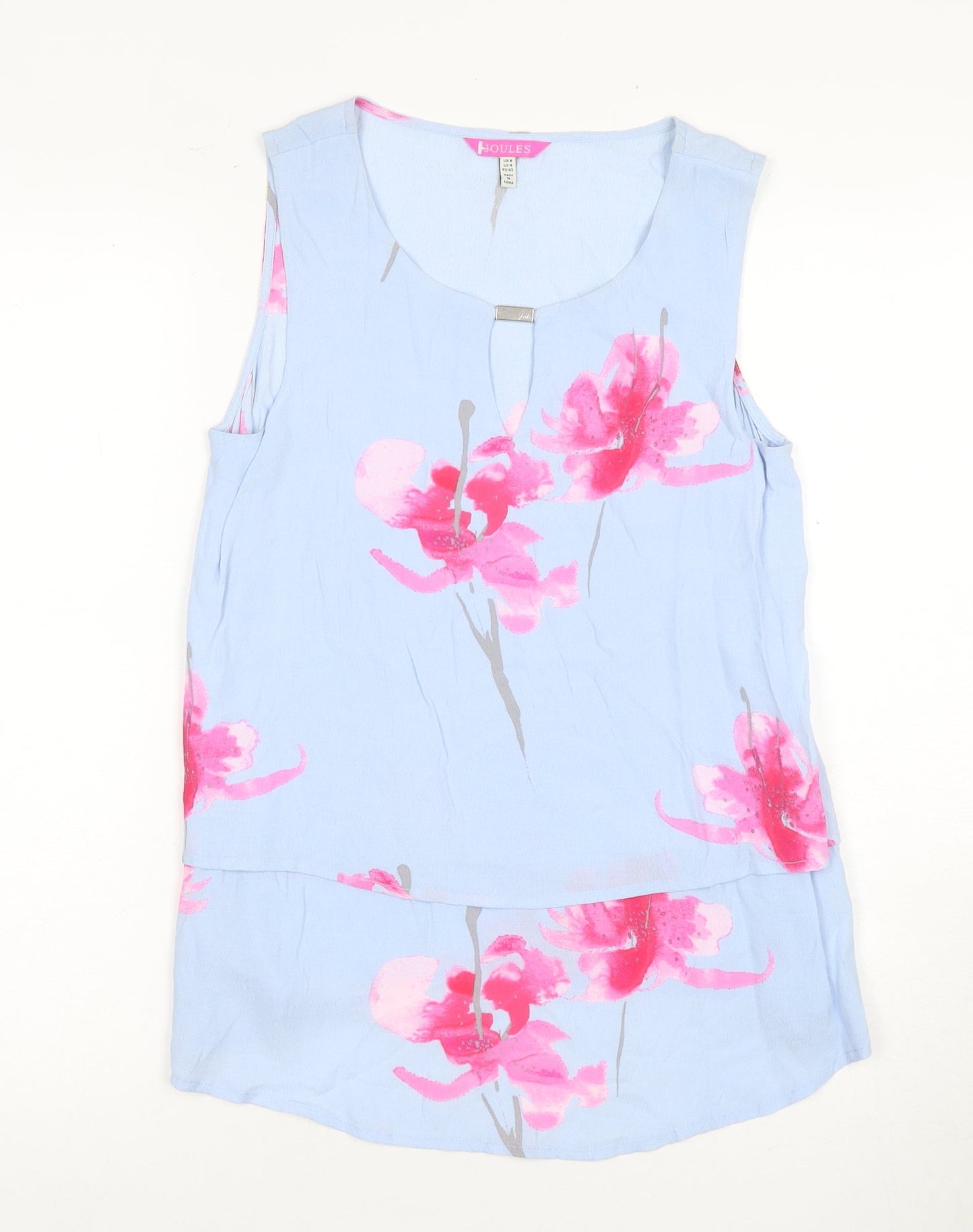 Joules Women's Blue Floral Camisole Tank, XS