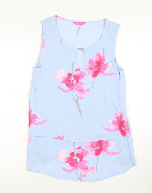 Womens UK Size XS Joules Blue Viscose Tank