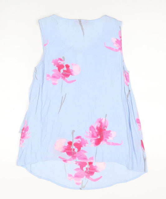 Womens UK Size XS Joules Blue Viscose Tank