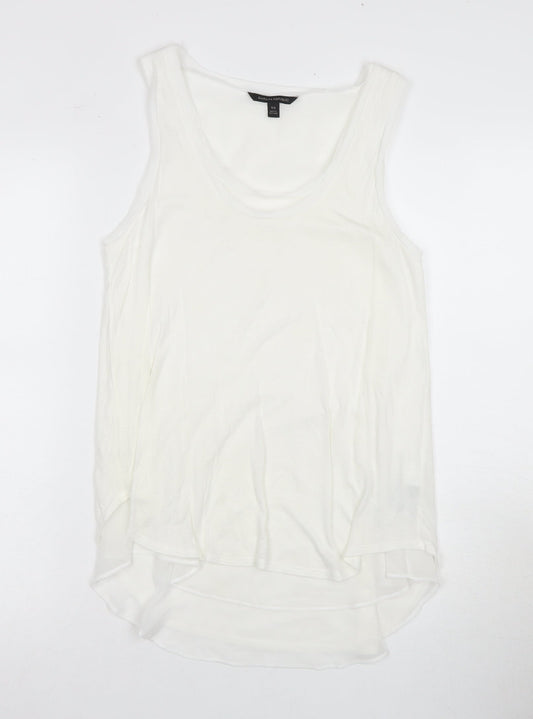 Womens UK Size XS Banana Republic White Modal Tank