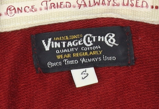 Jack & Jones Men's Red Hooded Jacket, Size S