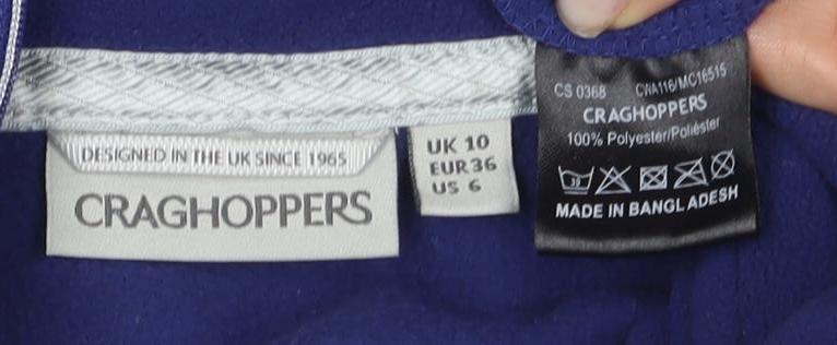 Craghoppers Women's Blue Fleece Pullover Size 10