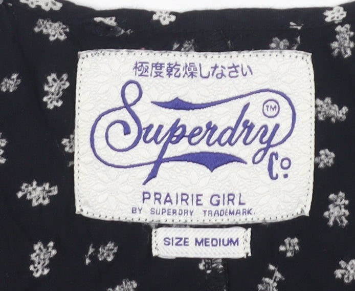 Superdry Women's Black Floral Viscose Camisole Tank