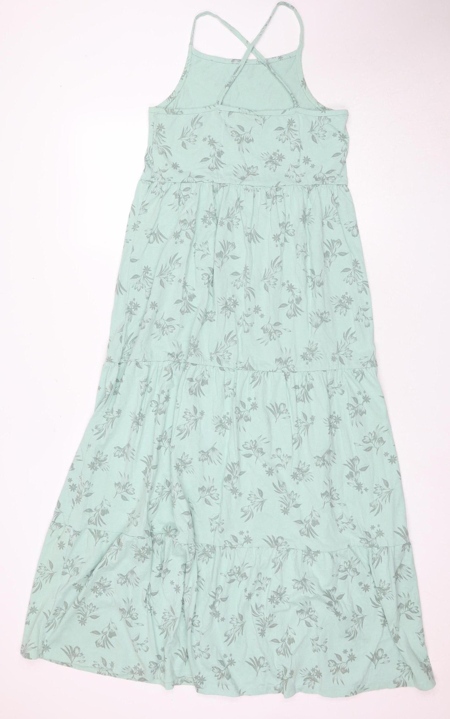 Animal Women's Green Floral Maxi Dress Size 14