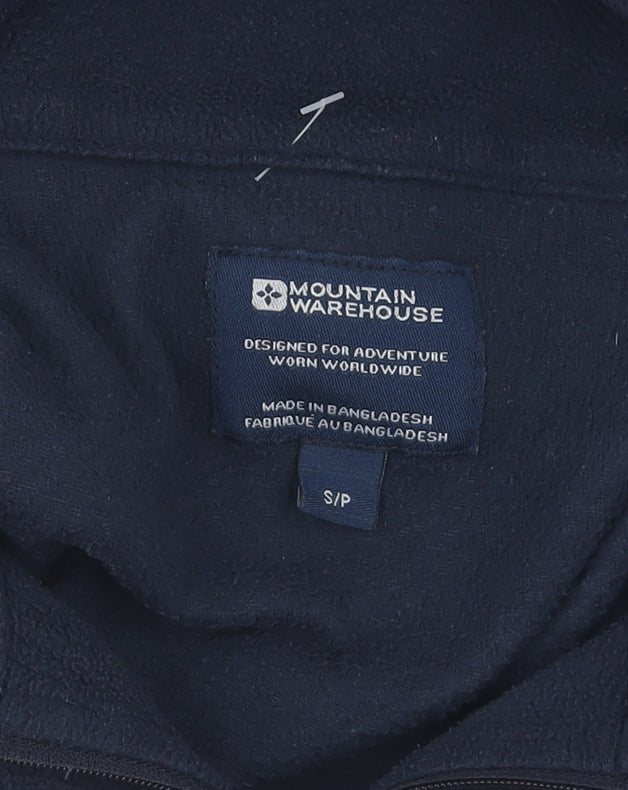 Mountain Warehouse Men's Blue 1/4 Zip Fleece Sweatshirt S