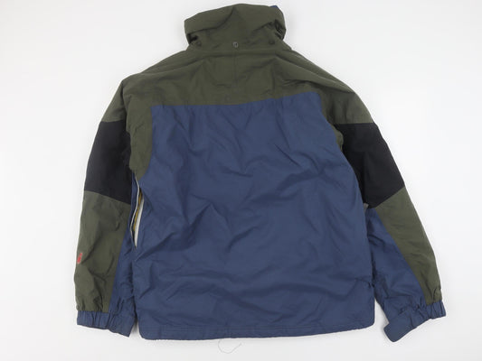 NFA Men's Blue Green Windbreaker Jacket M