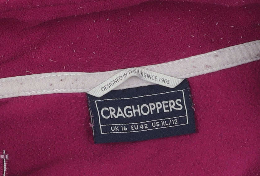 Craghoppers Women's Purple Fleece Pullover Size 16