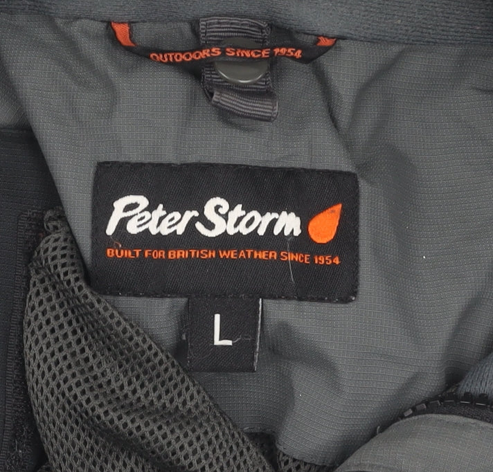 Peter Storm Men's Black Waterproof Anorak Jacket L
