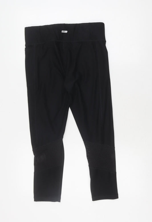 Athletic Works Women's Black M Leggings Elastic Waist