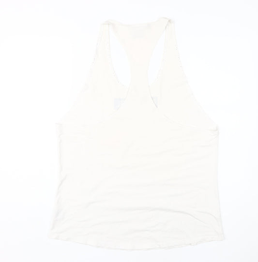 PHYSIQ APPAREL Men's White 2XL Tank Top for Gym