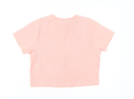 Superdry Women's Pink Crew Neck T-Shirt Size 14