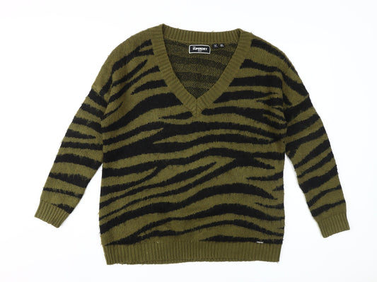 Womens UK 8 Regular Superdry Green Pullover