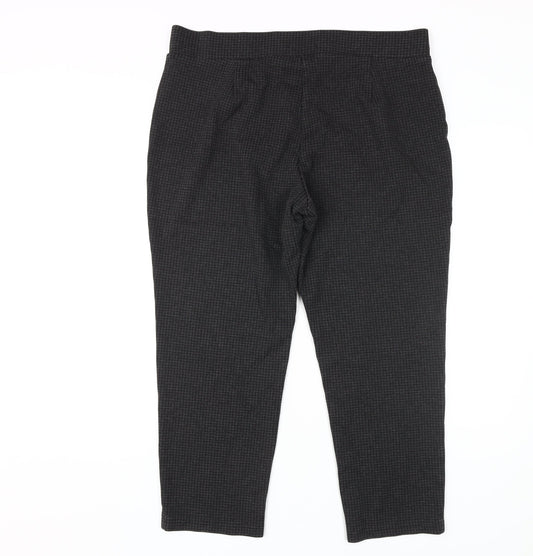 M&S Women's Black Trousers, Size 18, Regular Fit