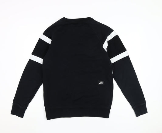 Nike SB Unisex Black Striped XS Pullover Sweatshirt