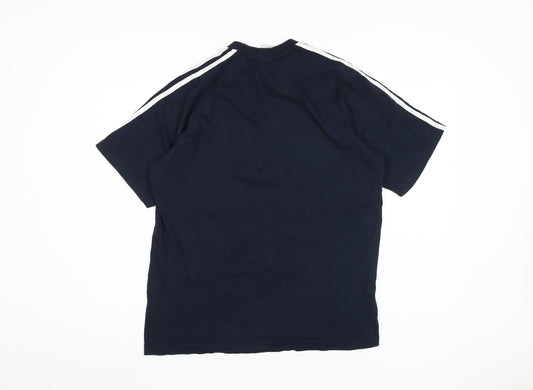 Adidas Men's Blue Medium Short Sleeve T-Shirt