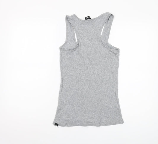 Bench Women's Grey Tank Top S - Basic Sleeveless Cotton