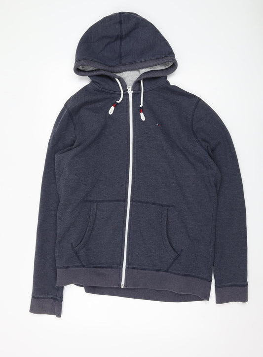 Tommy Jeans Men's Grey XL Full Zip Hoodie