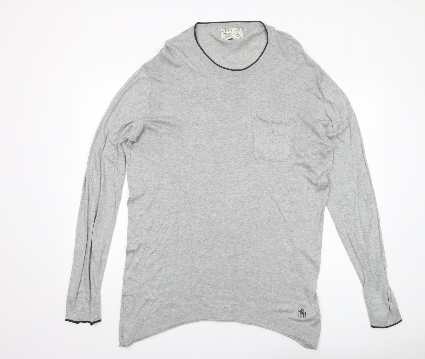 Jack & Jones Men's Grey 2XL Pullover Jumper