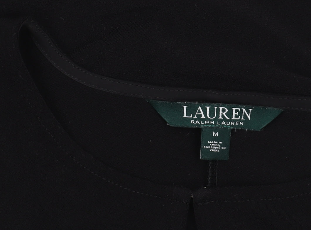 Lauren Ralph Lauren Women's Black 3/4 Sleeve Top M