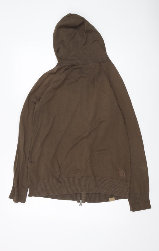 The North Face Women's Brown Full Zip Hooded Jumper XL