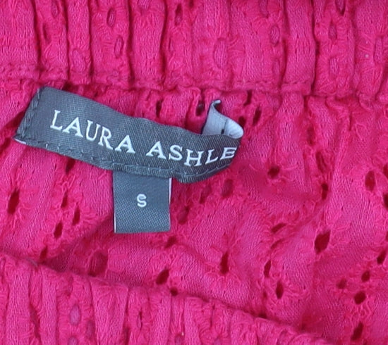 Laura Ashley Women's Pink Lace Off Shoulder Dress, S