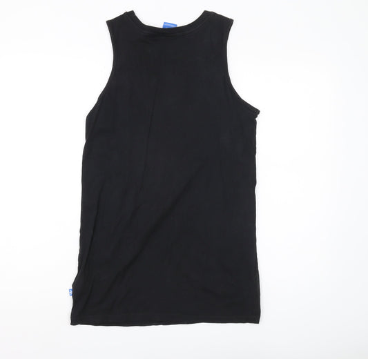 Back view of Adidas Women's Black Cotton Tank Top XS
