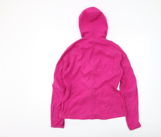 The North Face Women's Pink Hooded Fleece Jacket Size M