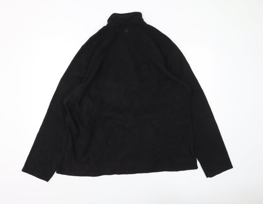 Mountain Warehouse Men's Black XL Fleece Pullover