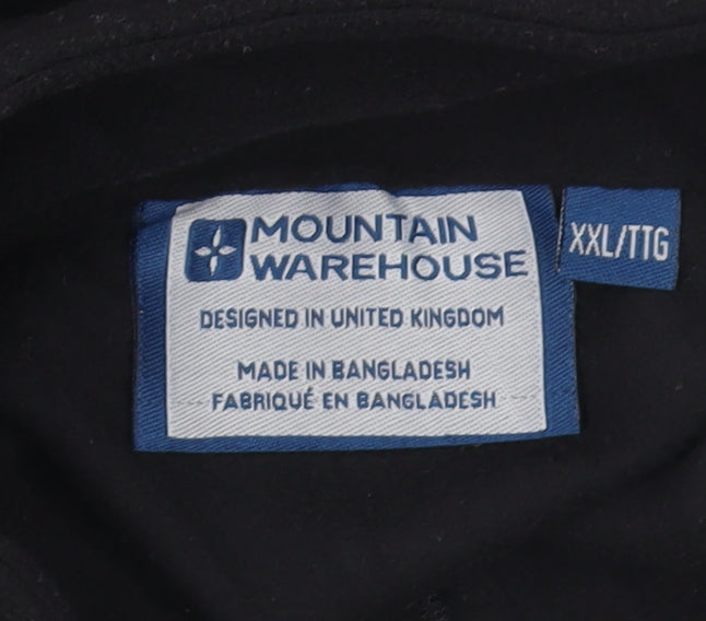 Mountain Warehouse Men's Black XL Fleece Pullover