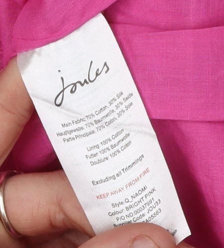 Joules Women's Pink A-Line Sleeveless Dress Size 12