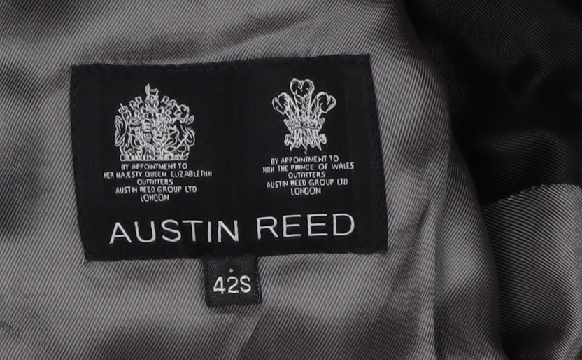 Austin Reed Men's Black Wool Blazer 42S Short Regular