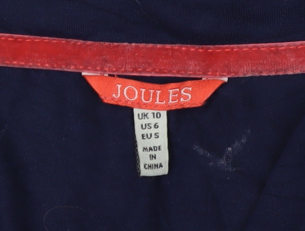 Joules Women's Blue Midi Wrap Dress Size 10