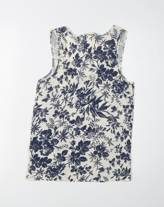 J.Crew Women's Floral Tank Top, XS, Multicoloured Viscose