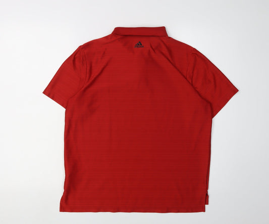 Adidas Boys Red Polo Shirt, 16 Years, Golf Activewear
