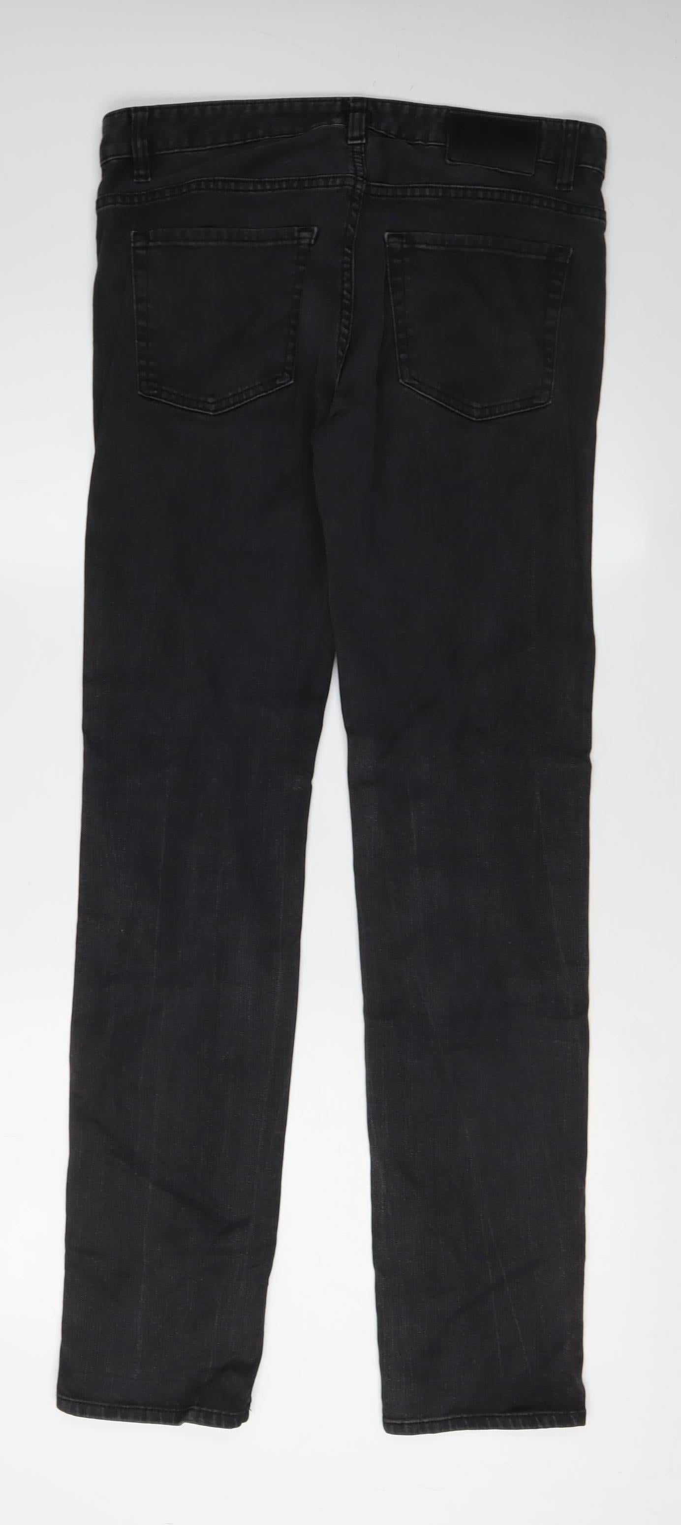 Boss Men's Black Straight Jeans Size 32/34 - Regular Fit