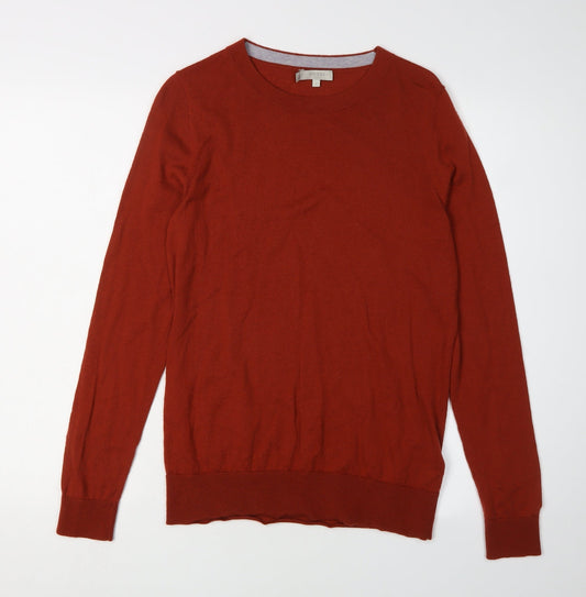 Hobbs Men's Red Medium Wool Pullover Jumper