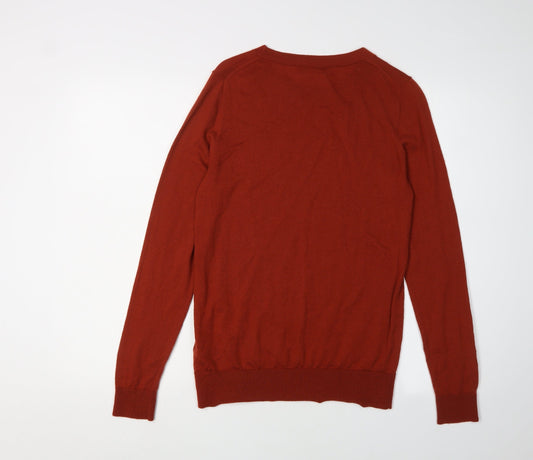 Hobbs Men's Red Medium Wool Pullover Jumper