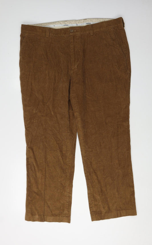 Farah Men's Brown Corduroy Trousers 38