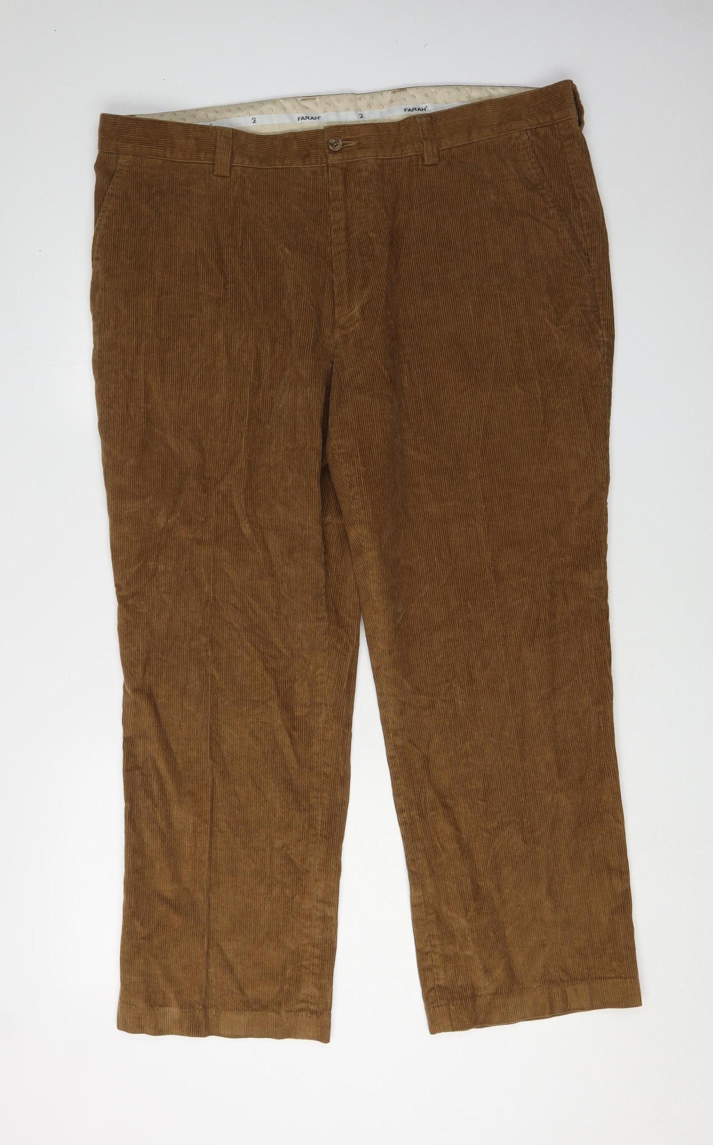 Farah Men's Brown Corduroy Trousers 38