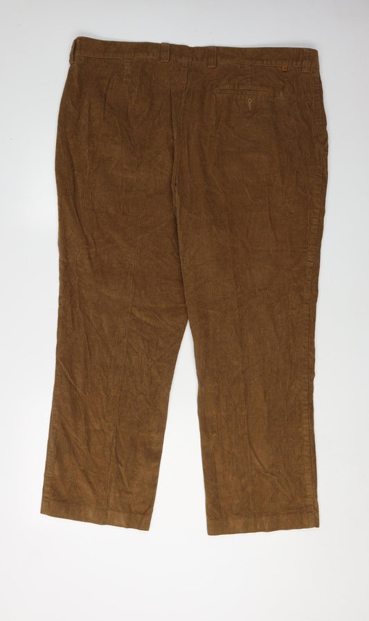 Farah Men's Brown Corduroy Trousers 38