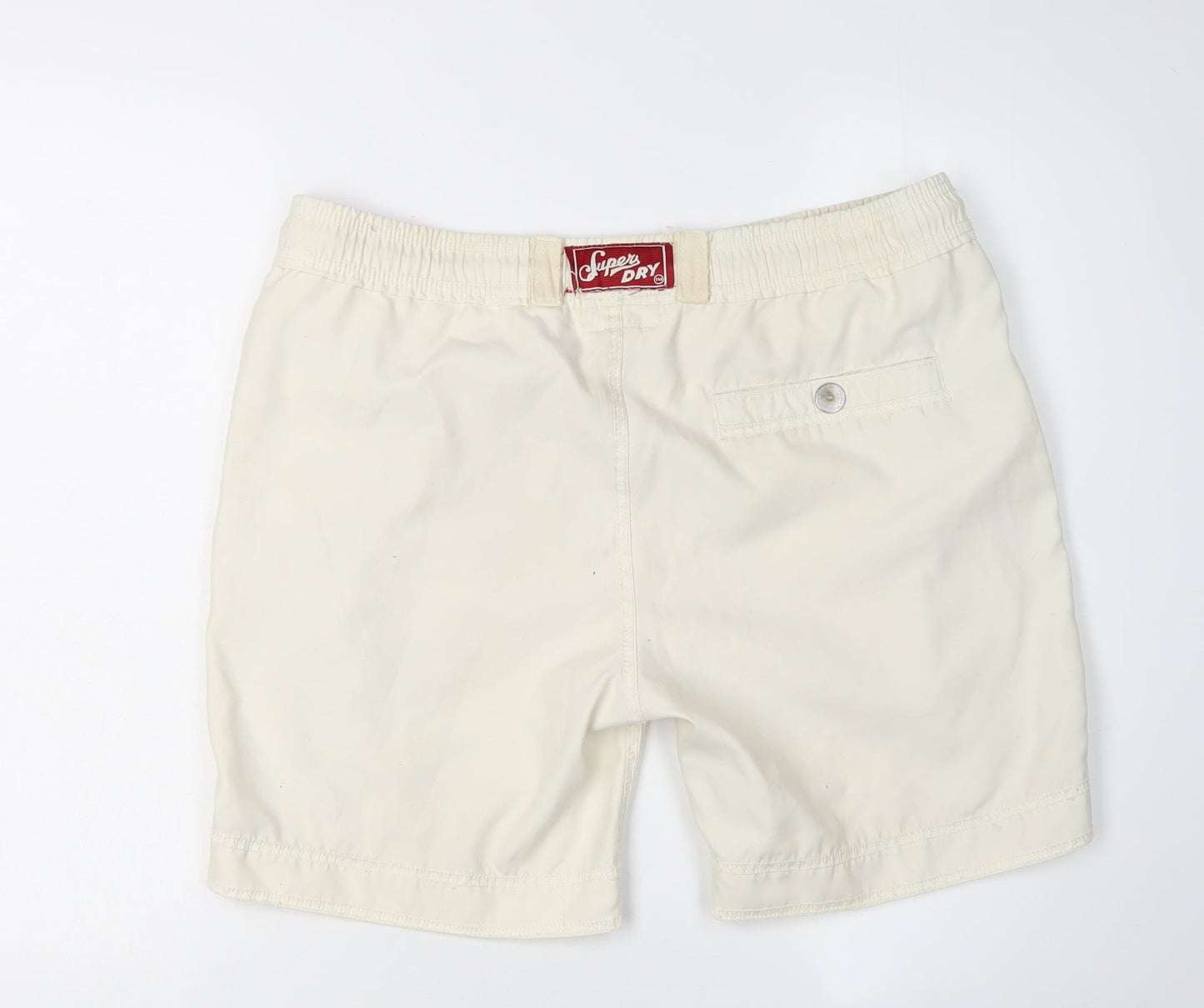 SuperDry Men's Ivory Vintage Shorts, M, Casual Style