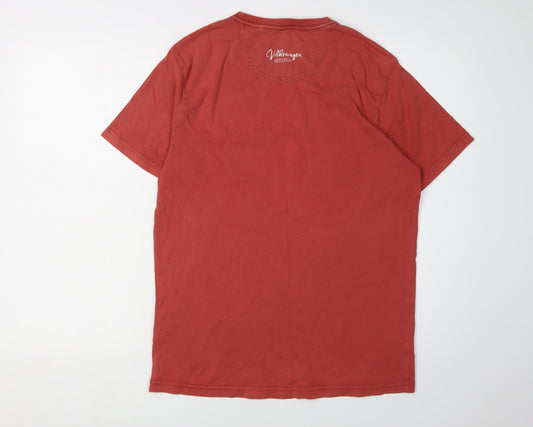 FatFace Men's Red Graphic T-Shirt, S - Sunshine Cruiser