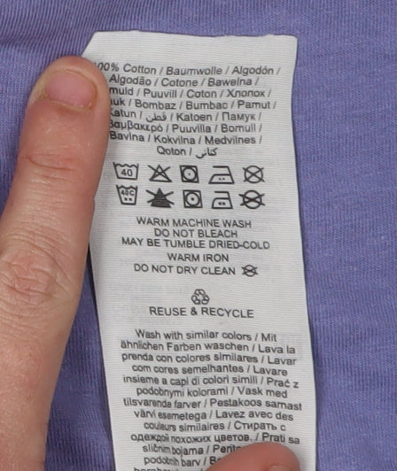 Jack & Jones Men's Purple Graphic Print T-Shirt M