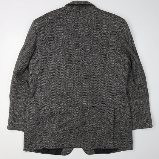 Marks & Spencer Men's Wool Blazer 46L Black White