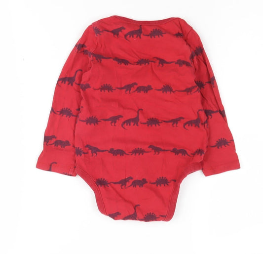 GAP Red Dinosaur Cotton Babygrow 18-24 Months Unisex