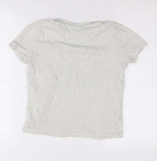 U.S. Polo Assn. Boys Grey Graphic T-Shirt, Size 8-9 Years