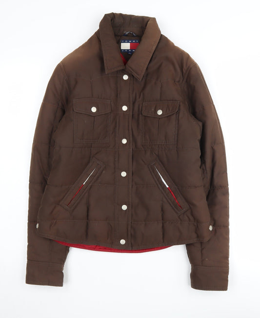 Tommy Jeans Women's Brown Puffer Jacket Size S