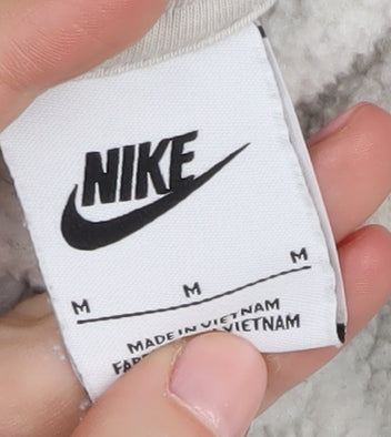 Nike White Unisex Hoodie Medium - Lightweight Fleece