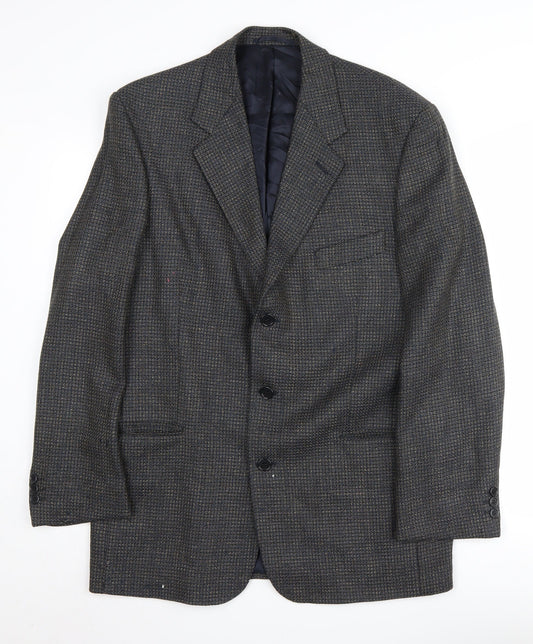 Jaeger Men's Grey Wool Blazer Size 50R