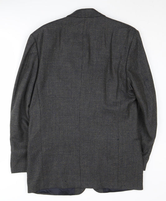 Jaeger Men's Grey Wool Blazer Size 50R